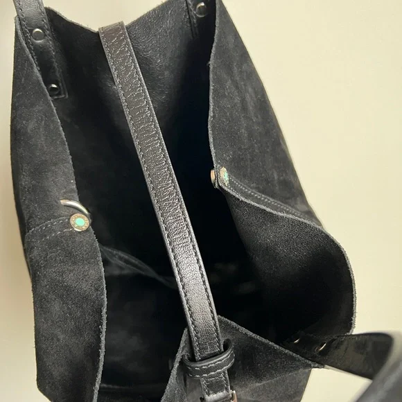 Tiffany & Co Reversible Black Suede/Leather Tote Bag (Small) - Picture 10 of 15